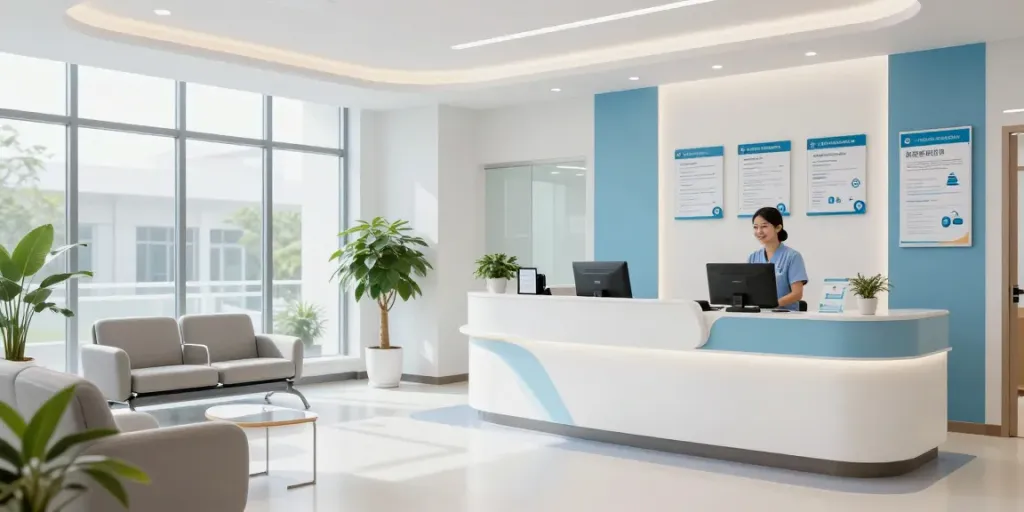 Link slot healthcare services showcased in a modern medical clinic.