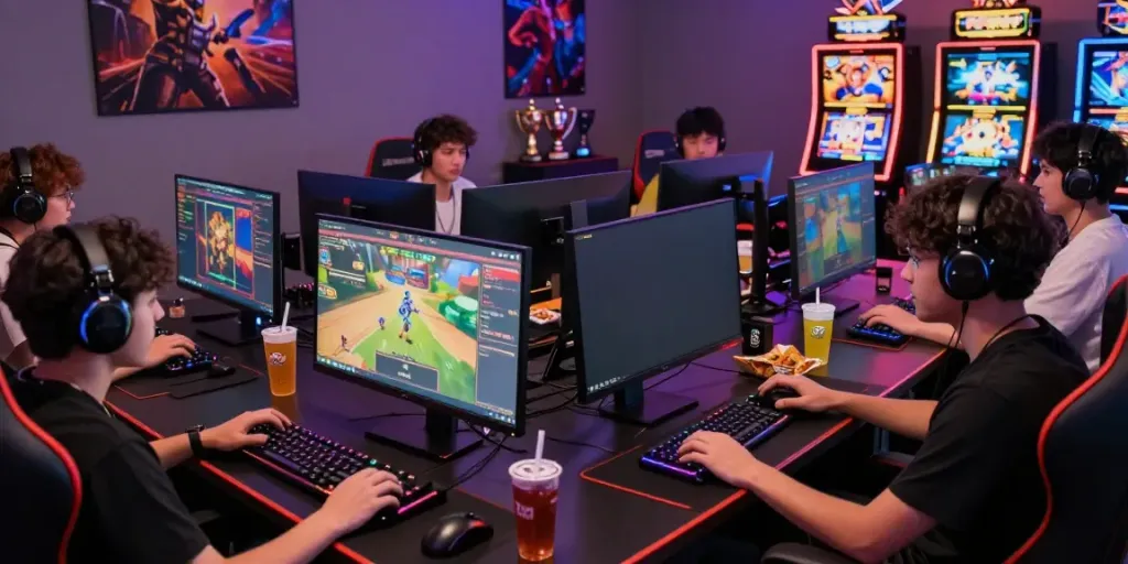 Exciting gaming environment focused on situs slot777 with diverse gamers enjoying online slots.