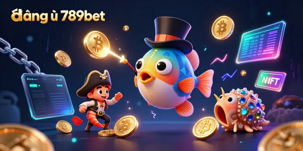 Engage in thrilling gameplay with đăng nhập 789bet, featuring animated characters and crypto elements.