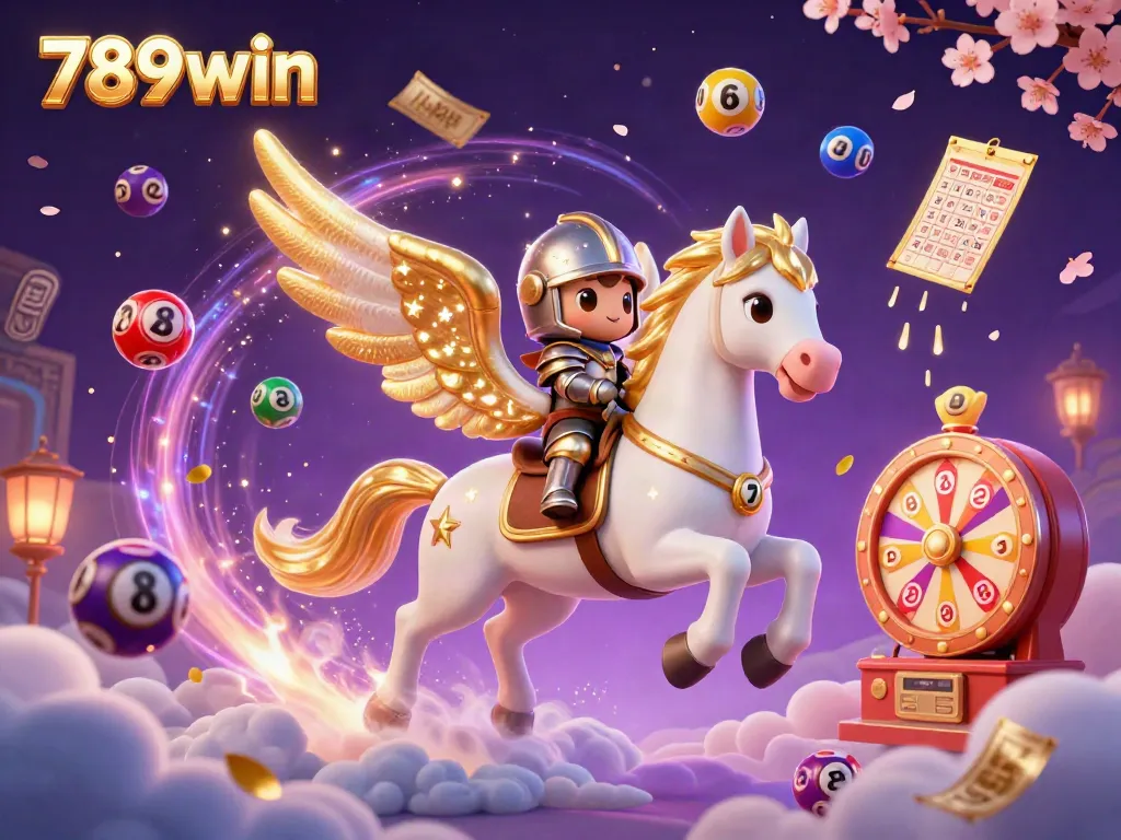 Experience winning fun with 789win in an exciting 3D illustration of fantasy game elements.