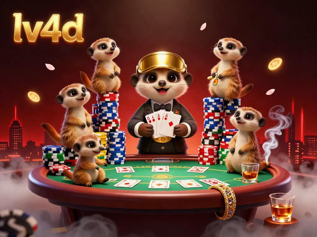 Experience the excitement at lv4d's 3D cartoon meerkat casino operation with vibrant colors and dynamic elements.