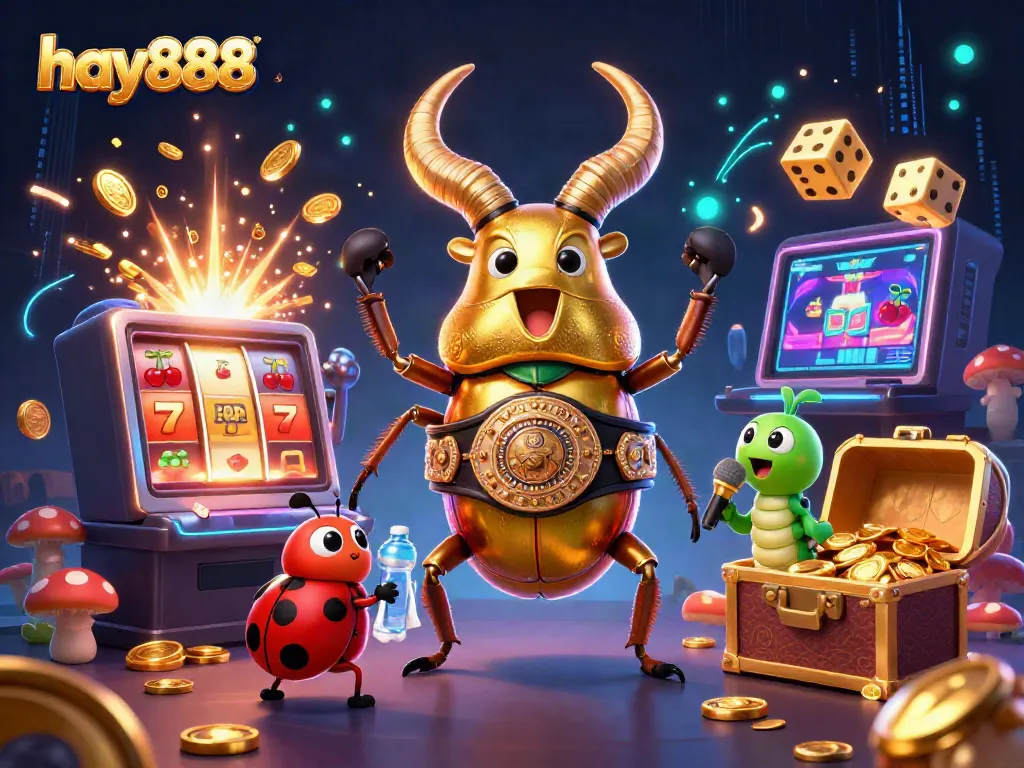 Experience incredible gameplay at hay888 with this vibrant casino-themed illustration.