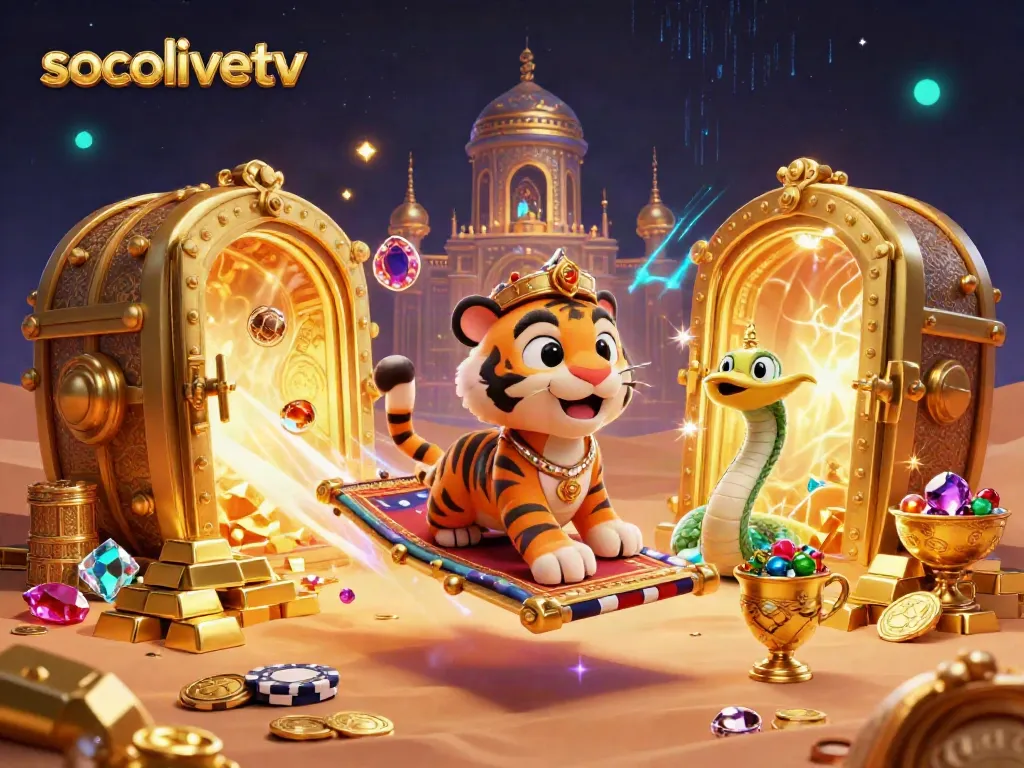 Experience thrilling betting action on socolivetv with a dynamic gaming illustration, showcasing richness and energy.