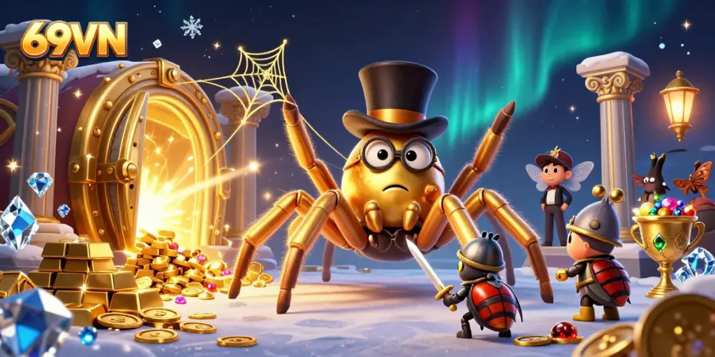 Watch as 69VN transforms online gambling with an exciting casino adventure featuring treasures and combat!