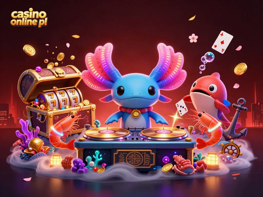 Experience the thrill of casino online pl with vibrant 3D characters celebrating under the sea.