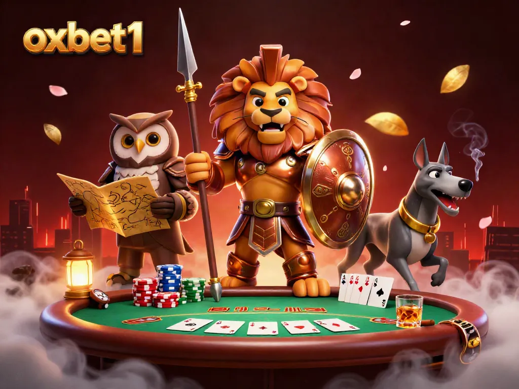 Experience the thrill of betting with oxbet1 in a vibrant, high-stakes poker scene featuring dynamic characters.