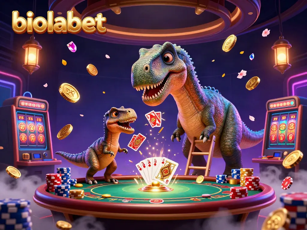 Engage with the exciting biolabet casino scene showcasing dynamic characters, poker tables, and a fun atmosphere.