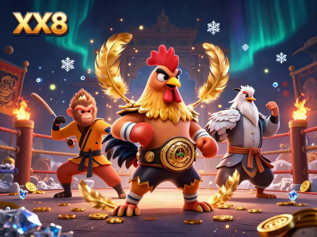 Experience winning excitement at XX8 with vibrant digital casino action and competitive characters.