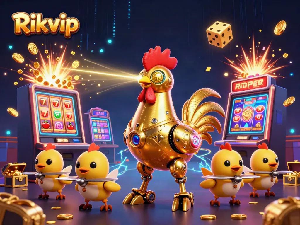 Experience the thrill of Rikvip with a dazzling jackpot explosion and vibrant casino elements.