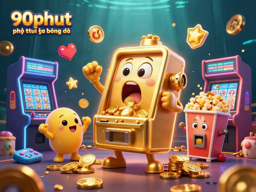 Experience the thrill of 90phut phát trực tiếp bóng đá with a vibrant casino scene full of action and excitement.